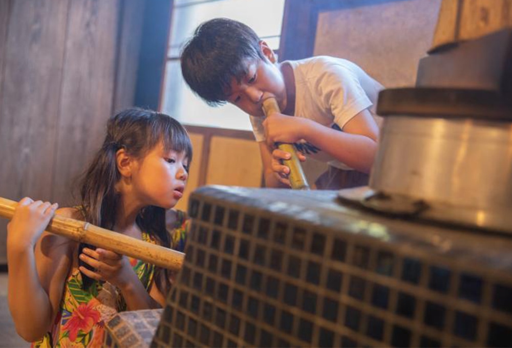 かまど炊き体験