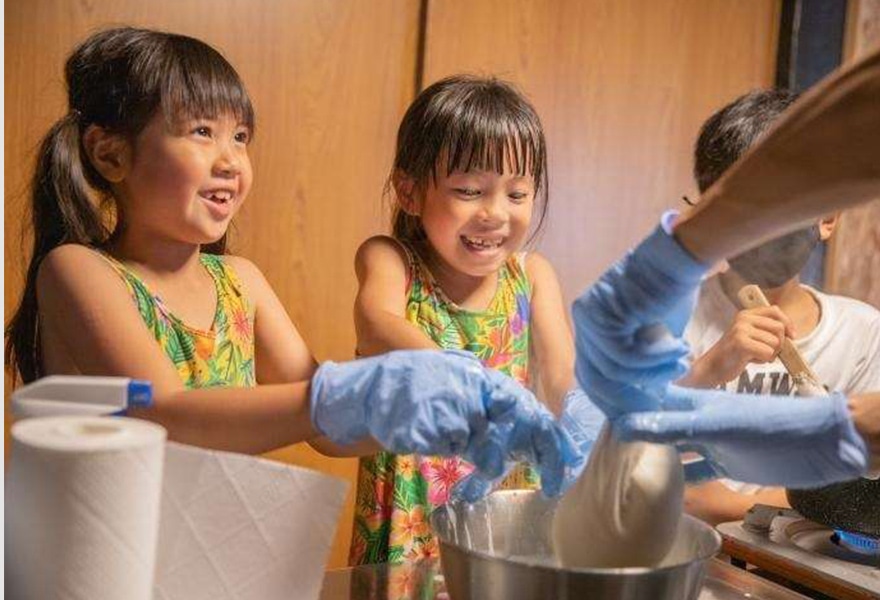 由緒ある湧き水を使用する手作り体験